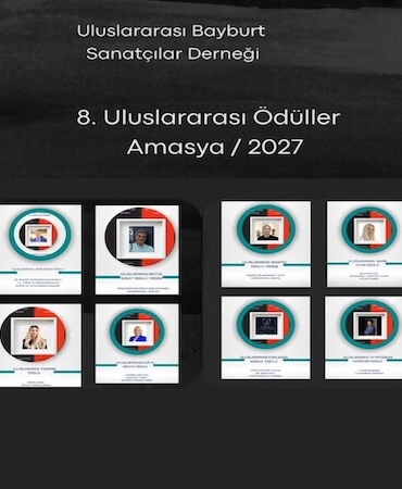 Amasya 8. Uluslararası Ödülleri 2027 Kazananları Açıklandı